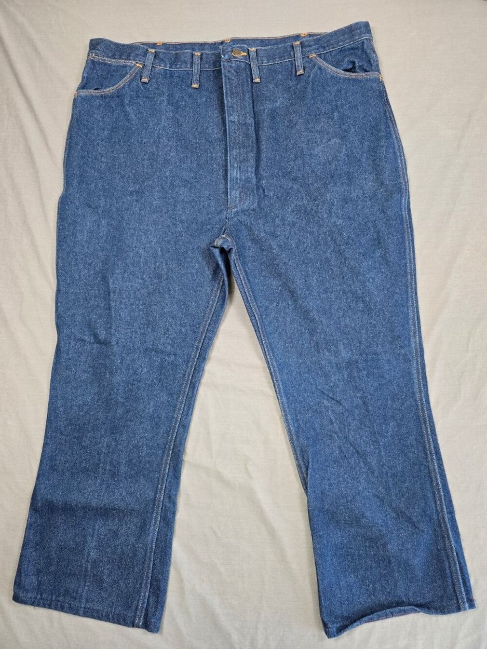 Vintage Wrangler Mens Regular Fit Blue Denim Jeans Size 46 x 27
